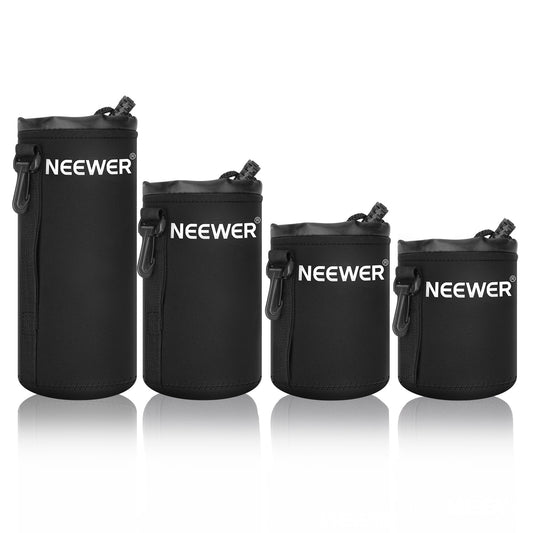 4 Pack Individual Camera Lens Bags - Custom Amp Covers