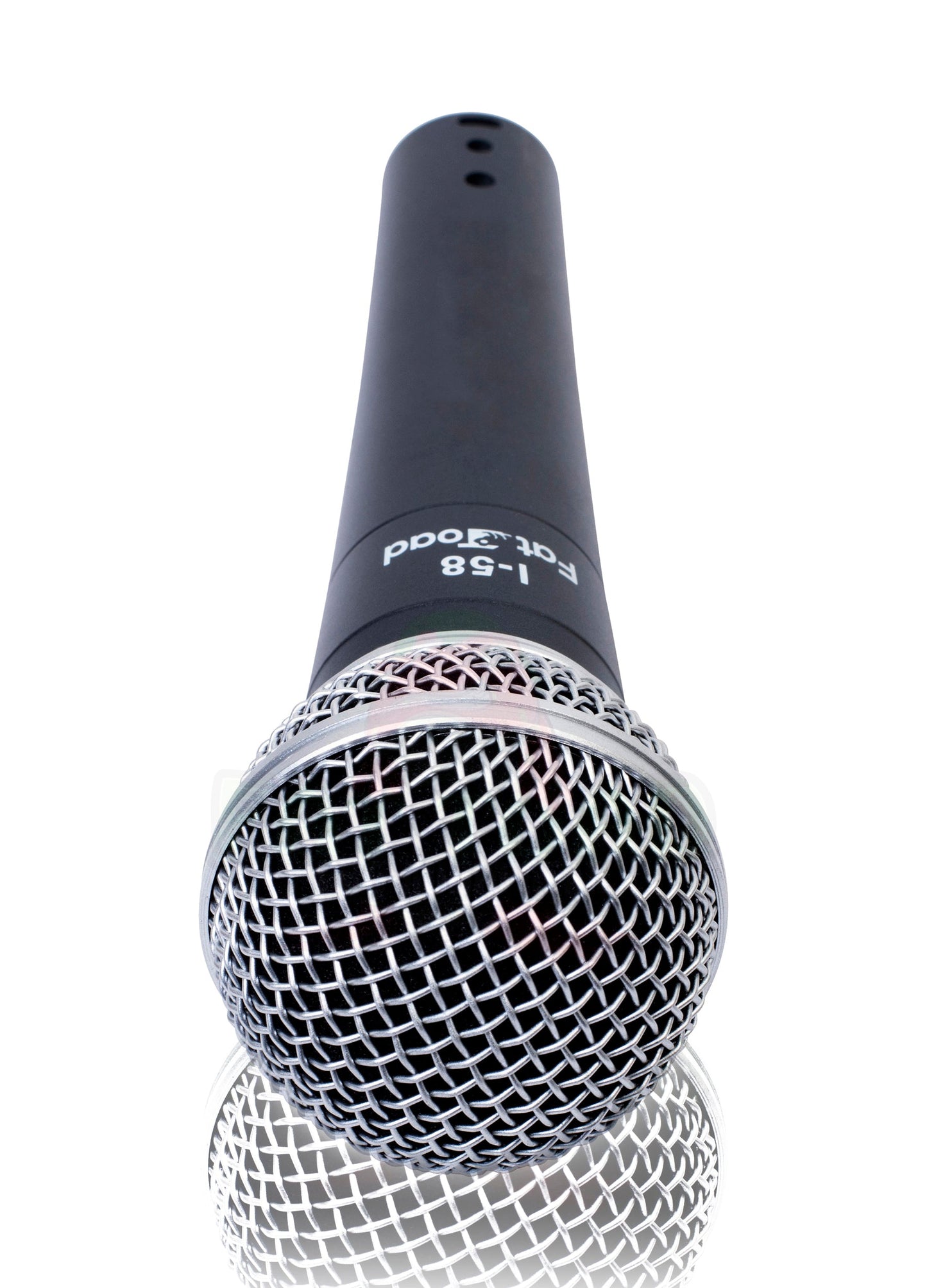 Cardioid Dynamic Microphone with Mic Clip by FAT TOAD - Vocal Handheld, Unidirectional Mic - Singing Wired Microphone for Music Stage Performances