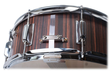 Snare Drum by GRIFFIN - 14" x 5.5"  Black Hickory PVC & Coated Head on Poplar Wood Shell - Acoustic Marching Percussion Instrument Set, Drummers Key