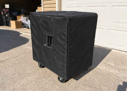 Custom padded cover for RCF Evox V15 Subwoofer (grill up orientation)