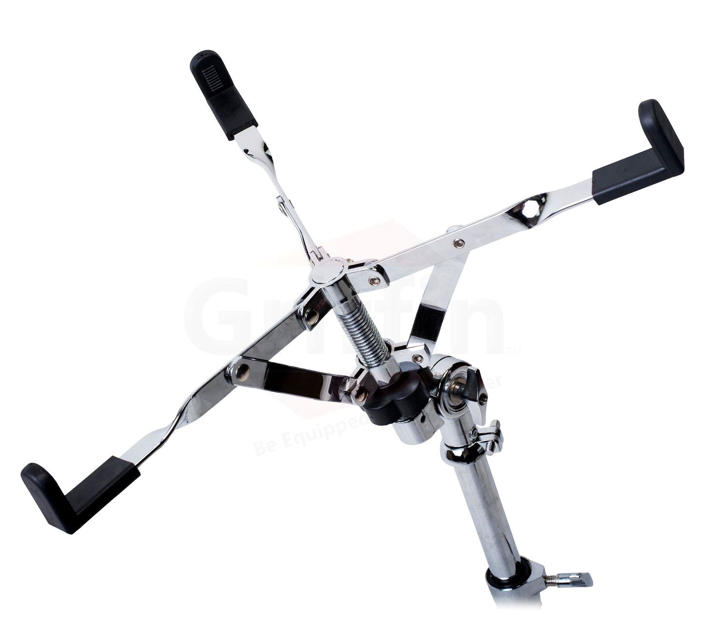 GRIFFIN Deluxe Snare Drum Stand - Percussion Hardware Kit with Key - Double Braced Medium Weight