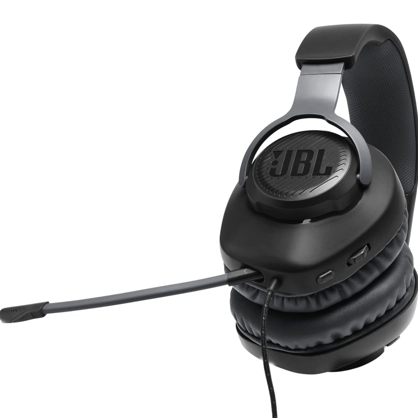 JBL Quantum - Wired Over-Ear Gaming Headphones with Microphone - Black, Large