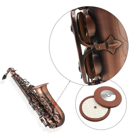 Professional Red Bronze Bend EB E-Flat Alto Saxophone + Gig Bag & Accessories