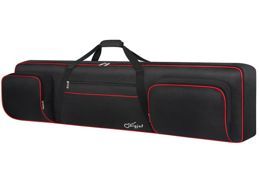 Padded Soft Case / Gig Bag for 76 / 88 Key Keyboard (Size: 53.5"x13.8"x6.8")