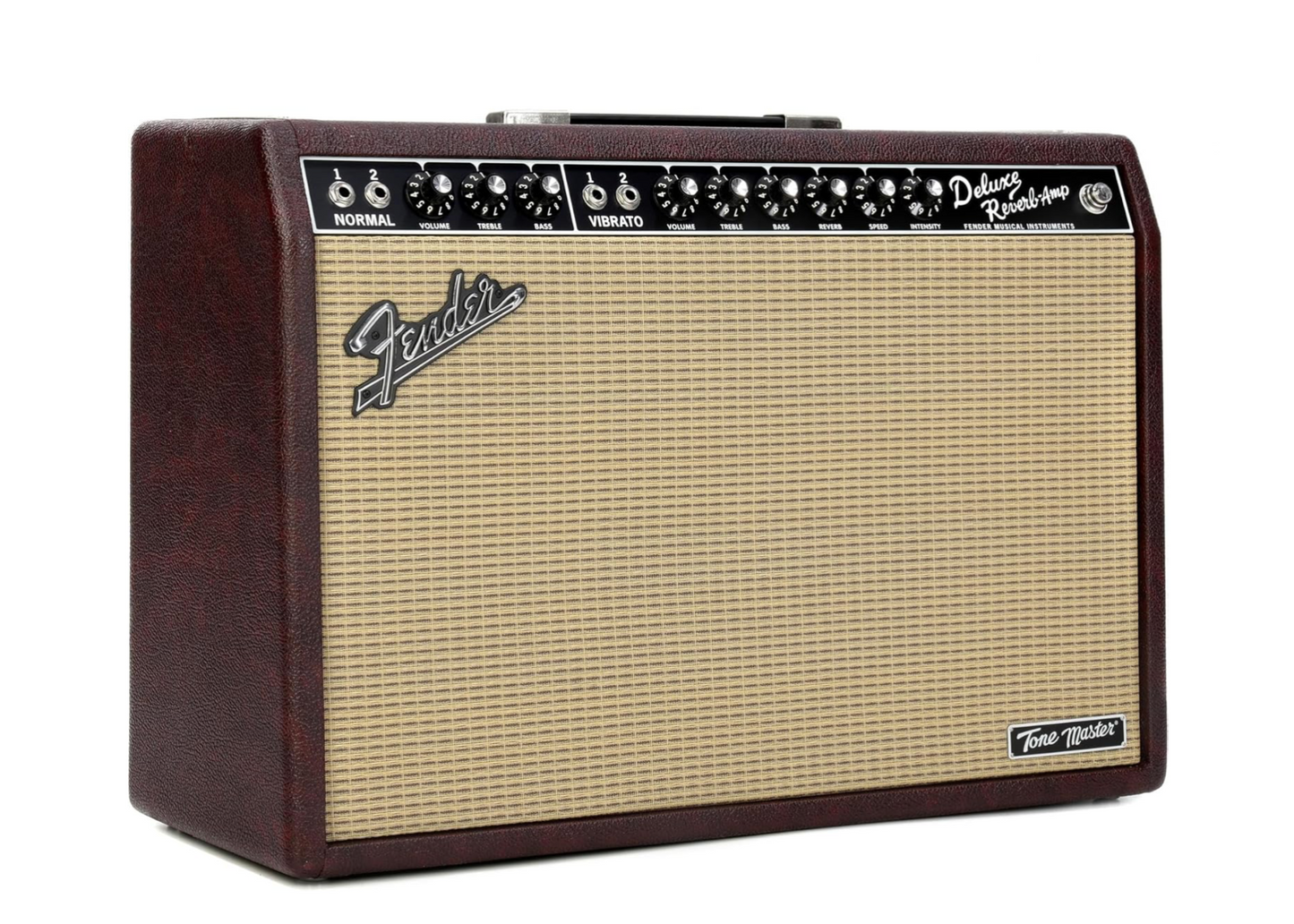 Custom padded cover for Fender Tone Master Deluxe Reverb 1x12" (Wine Red)