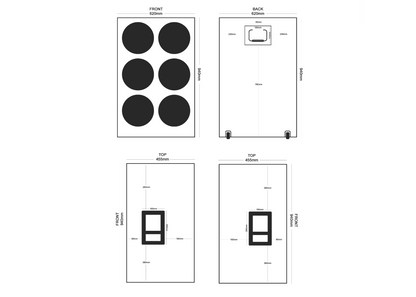 Custom padded cover for Lab Systems 6x10 Bass Cab