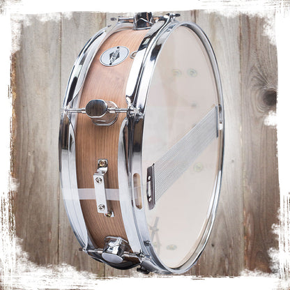 Piccolo Snare Drum 13" x 3.5" by GRIFFIN - 100% Poplar Shell with Oak Wood Finish & Coated Drum Head - Professional Marching Drummers Percussion
