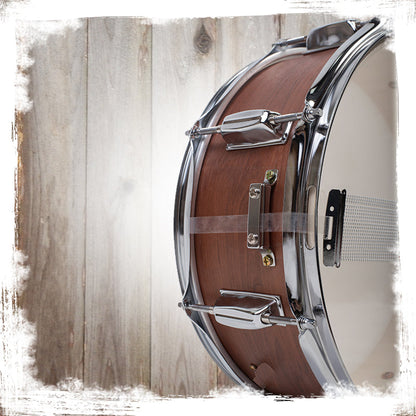 GRIFFIN Snare Drum - Poplar Wood Shell 14" x 5.5" with Flat Hickory PVC - 8 Metal Tuning Lugs