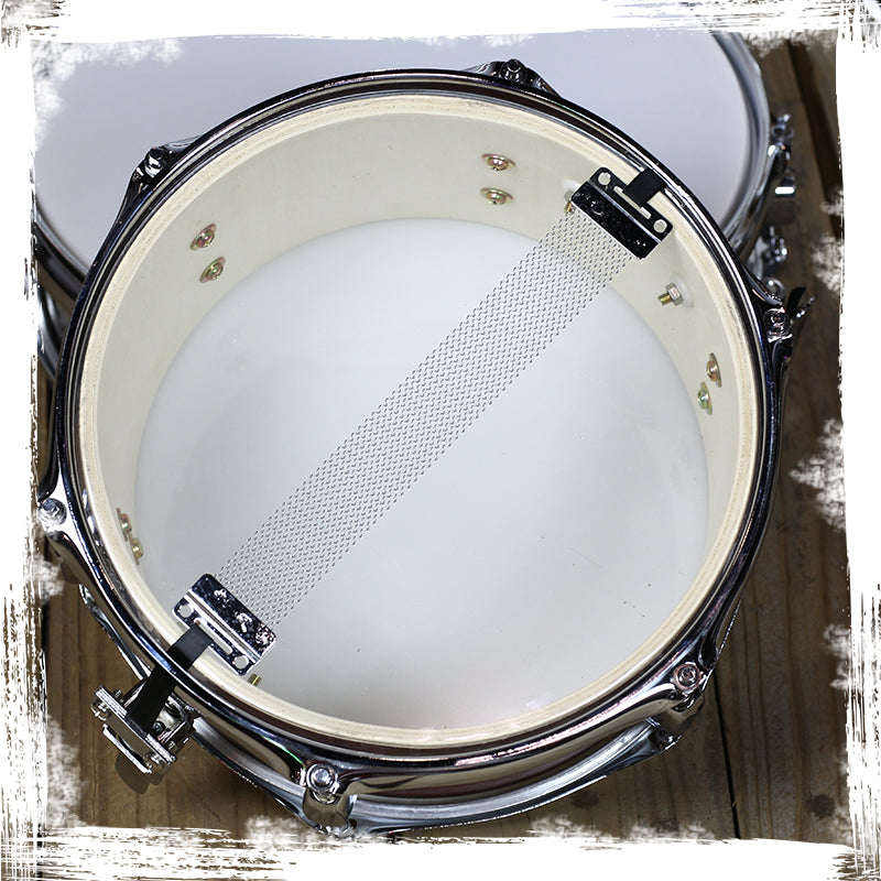 GRIFFIN Firecracker Snare Drum - Acoustic Popcorn 10" x 6" Poplar Mini Wood Shell & Black Hickory