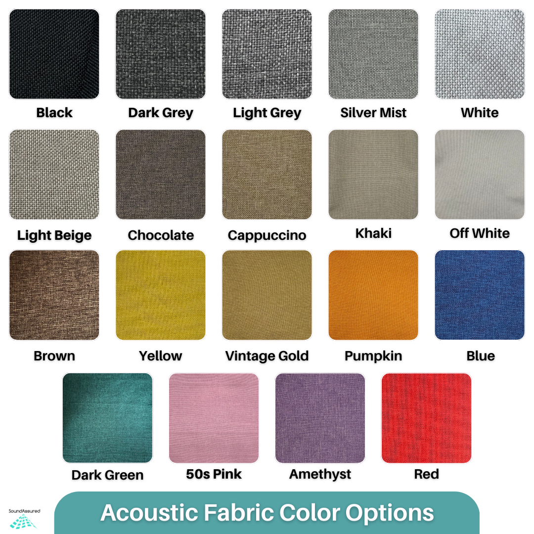 Fire Retardant Acoustic Fabric - SoundAssured Dual Layer Acoustical Fabric (100% Acoustic Transparency)