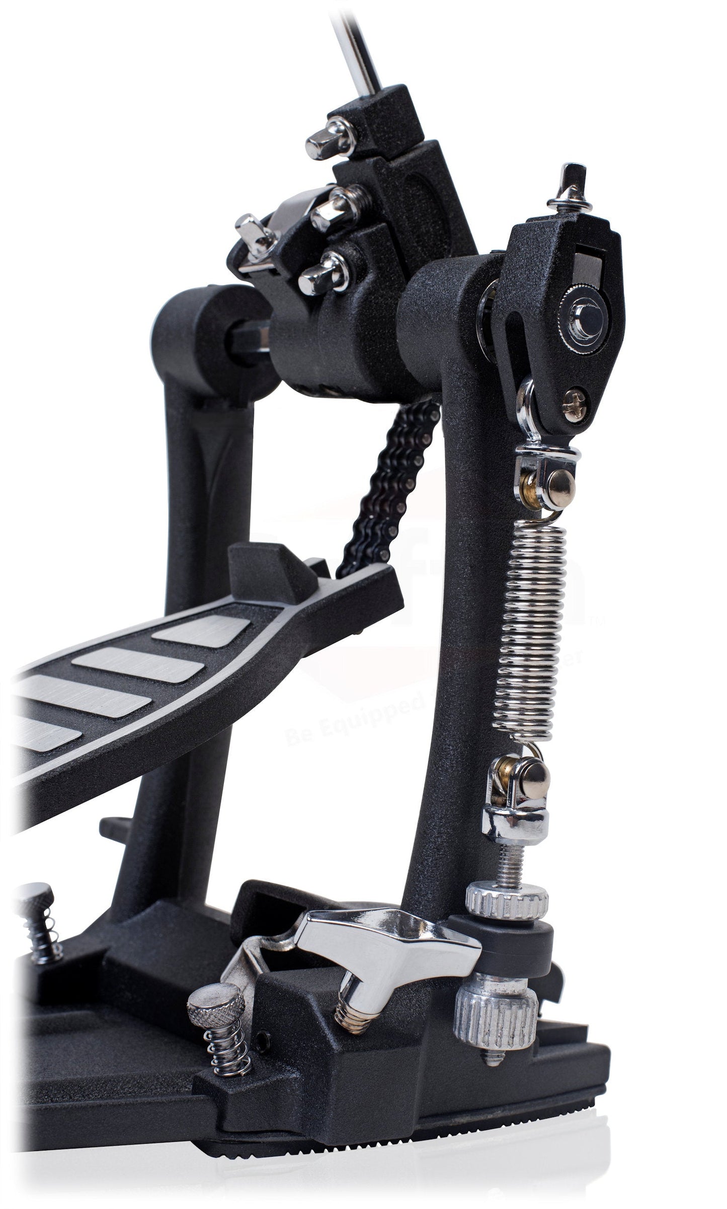 Deluxe Double Kick Drum Pedal for Bass Drum by GRIFFIN - Twin Set Foot Pedal - Quad Sided Beater
