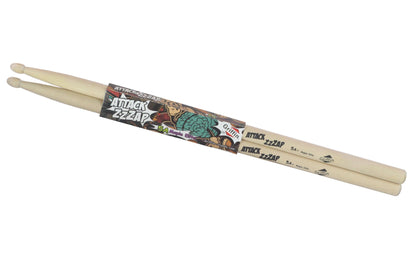 12 Pairs of Select Elite Maple Wood Drum Sticks by GRIFFIN Attack Zzzap - Size 5A Premium Balanced