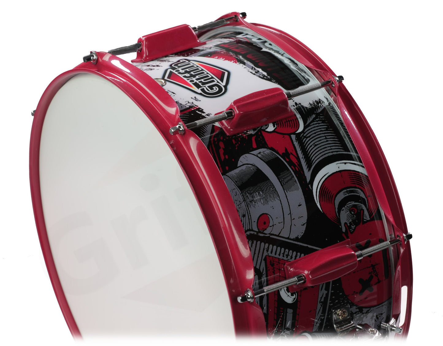 Snare Drum by GRIFFIN - Birch Wood Shell 14"x6.5" with Custom Graphic Wrap (Limited Edition)