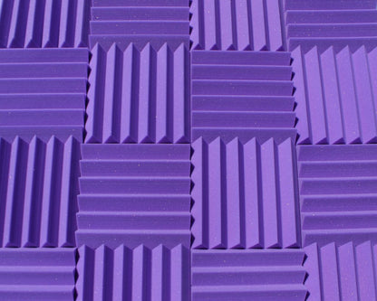 Easy Mount Acoustic Foam Kit - 12x12x2" Acoustic Foam Panels With Adhesive - Wedge Style - 4 Pack