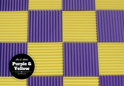 1 Inch Acoustic Foam Wedge Style Panels - 13 Color Options