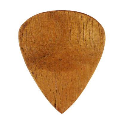 Acacia Wood Guitar Or Bass Pick - 3.0 mm Ultra Heavy Gauge - 351 Groove Shape - Natural Finish Handmade Specialty Exotic Luxury Plectrum