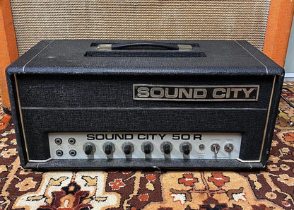 Custom padded cover for Vintage 1970s Sound City 50R Head Amp