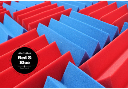 3 Inch Acoustic Foam Wedge Style Panels - 13 Color Options