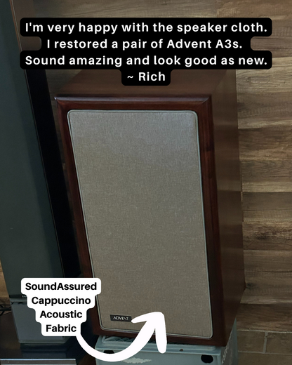 Acoustic Fabric - Ideal for DIY Panels - 100% Acoustically Transparent - Dual Layer