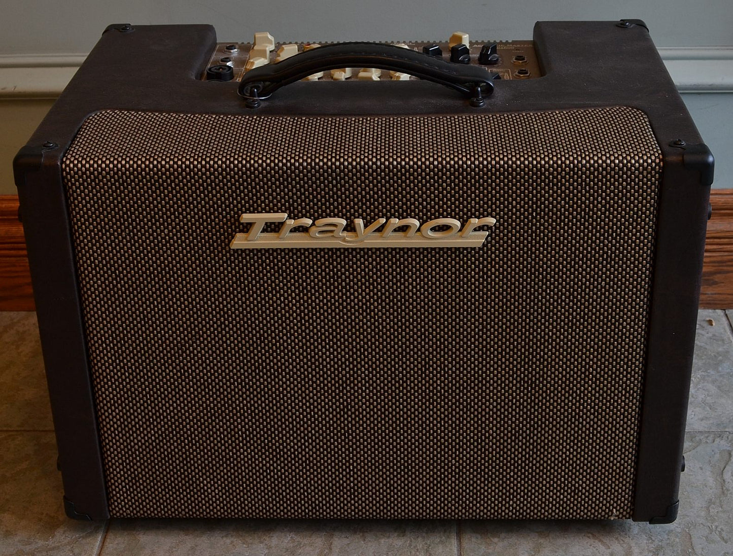 Custom padded cover for TRAYNOR Acoustic Master Custom Combo Amp