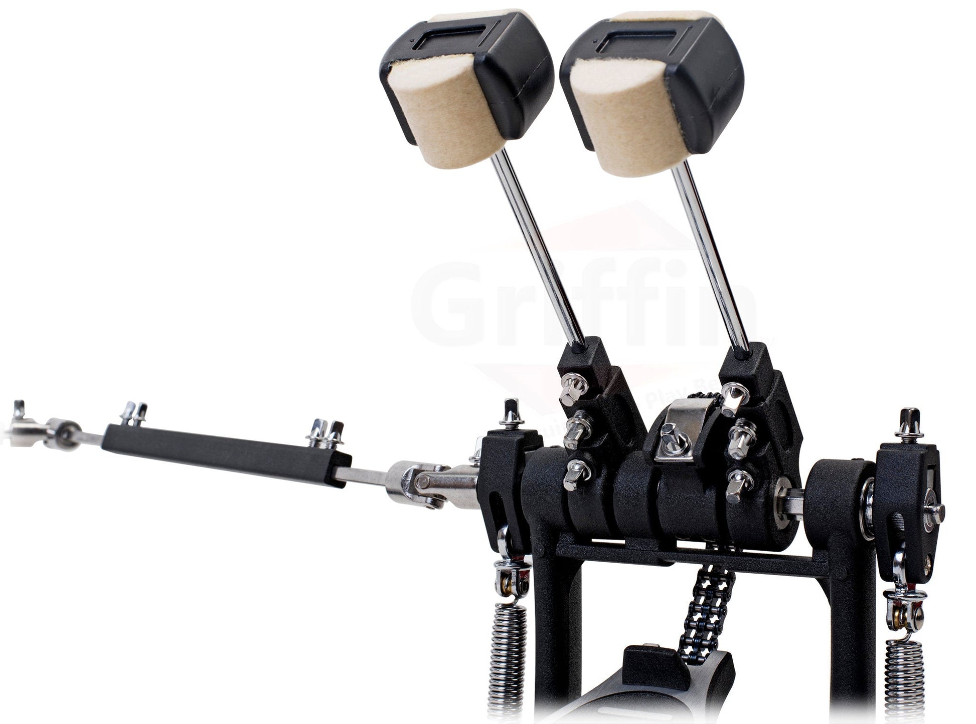 twin custom pedal Double Kick Drum Pedal for Bass Drum by GRIFFIN