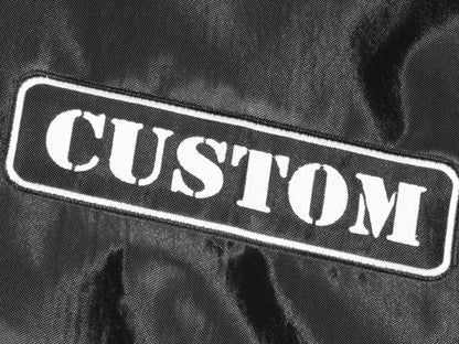 Custom padded high quality handmade cover for FENDER Supersonic 60 1x12" combo amp - super sonic embroidered logo close up "custom"