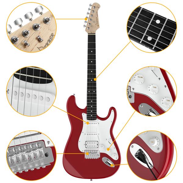 Full-Size 39 Inch Electric Guitar Full Bundle