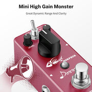 Mini Morpher Distortion Pedal Solo Effect Guitar Pedal True Bypass
