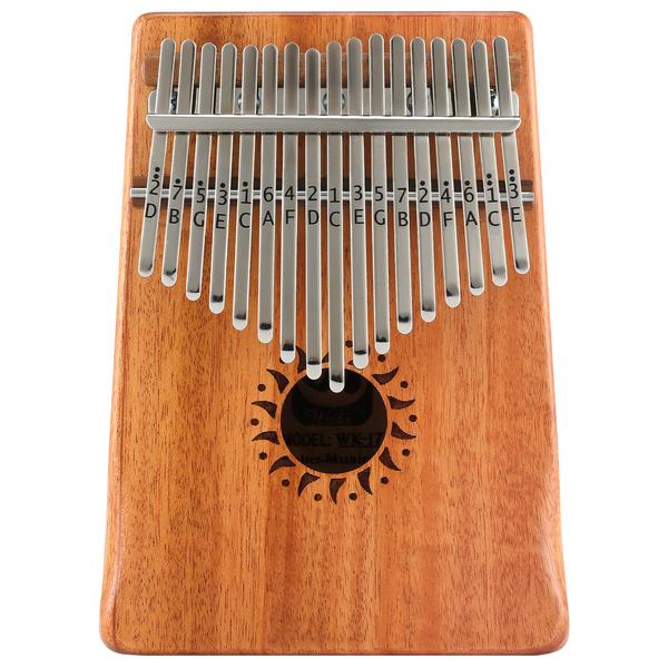 17 Key KALIMBA with Hard Case - Thumb Piano Finger Piano, Mbira Solid Mahogany Body