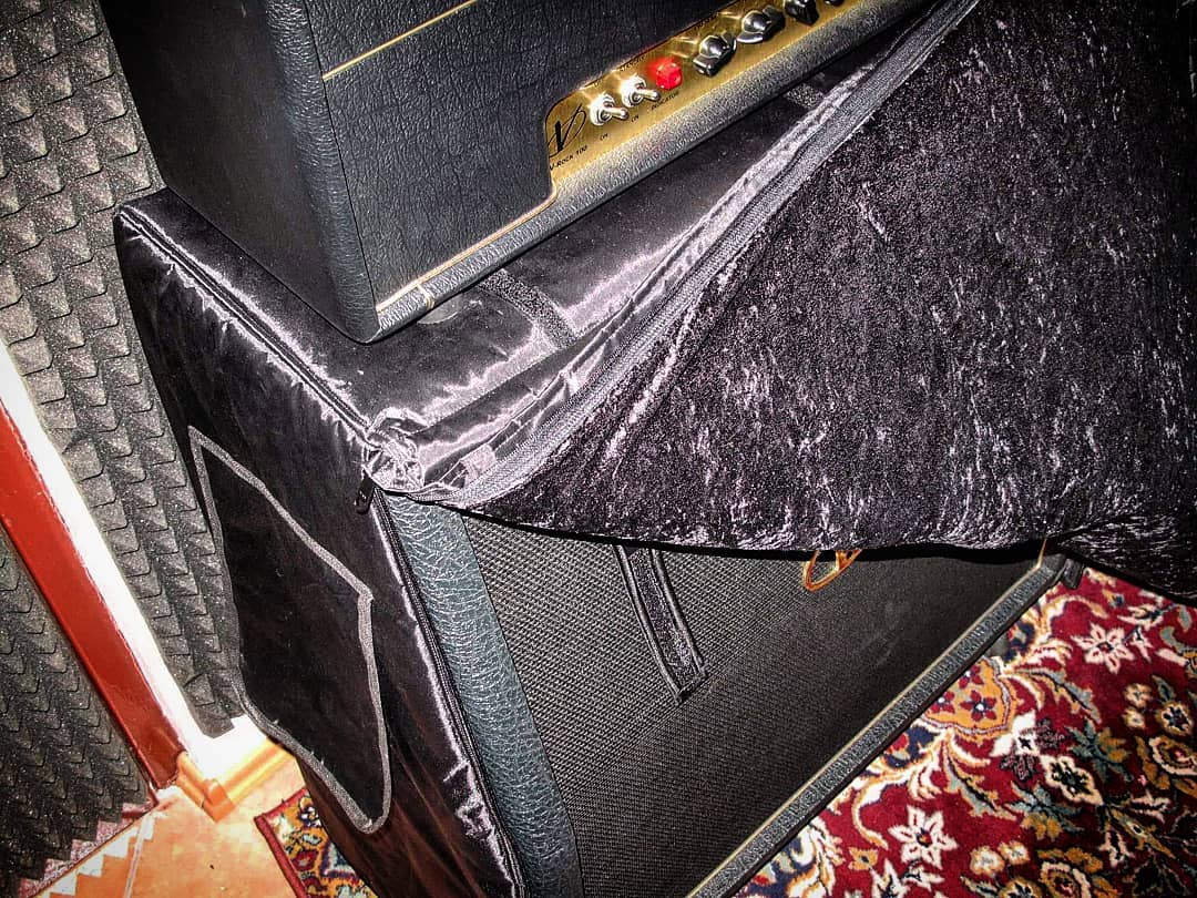 Custom padded cover w/zippers, roll-up flap for ENGL 4x12" Standard Slant cab