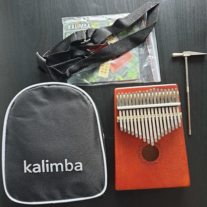 17 Key KALIMBA with Gig Bag & Accessories by "Gear Up, Cover Up (GU,CU)"