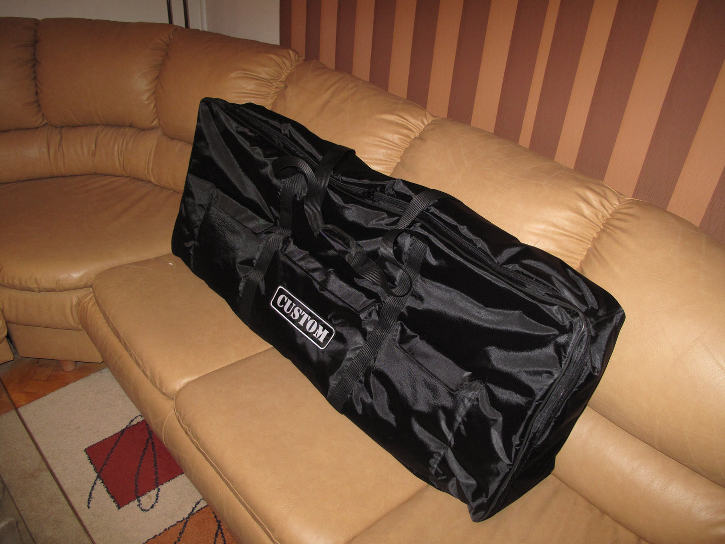 Custom Padded Keyboard and Synth Travel Bag Inside Velvet Interior Heavy Duty Nylon 