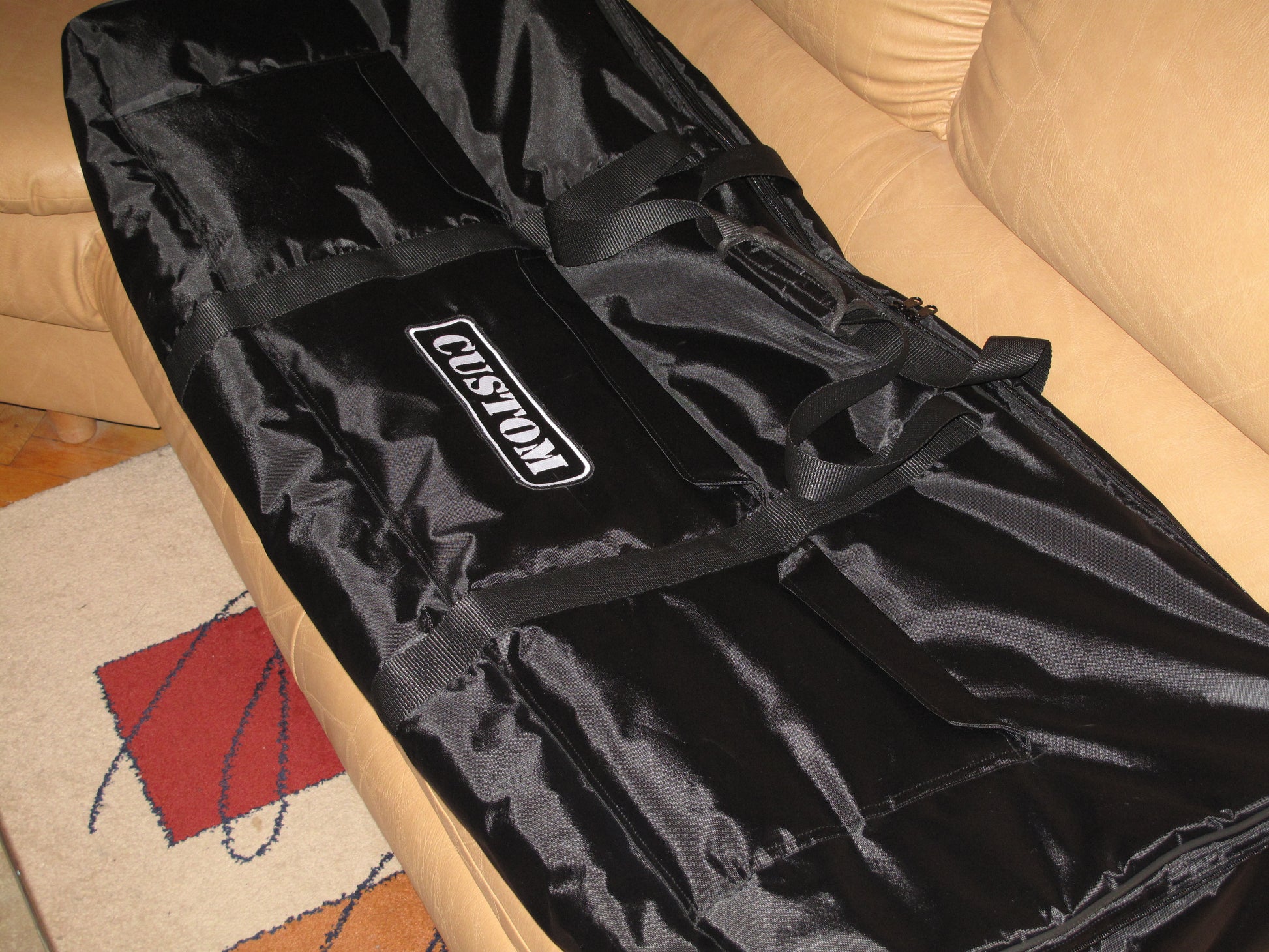 Custom Padded Keyboard and Synth Travel Bag Inside Velvet Interior Heavy Duty Nylon Protection Slip Cover