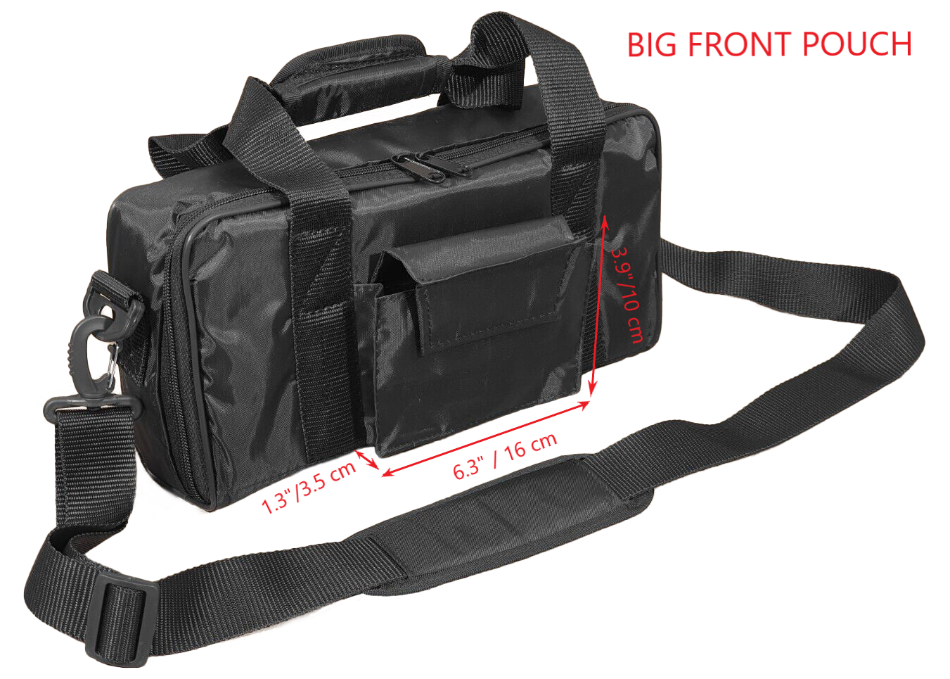 Custom dual-padded gig bag / soft carrying case for Floorboard Processor Effect Guitar Pedalboard (13" x 5.1" x 3.1")