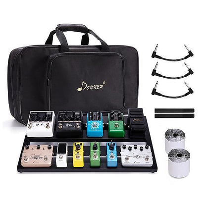 guitar pedal board case Guitar Pedal Board Case Aluminum Pedalboard 20'' x 11.4'' x 4'’ with Bag Soft Case Bundle United States