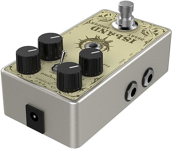Island Multi-function Delay Guitar Effect Pedal, Multi-type Delay and Looper Pedal by Donner