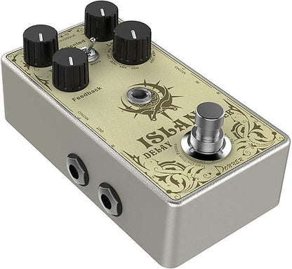 Island Multi-function Delay Guitar Effect Pedal, Multi-type Delay and Looper Pedal by Donner