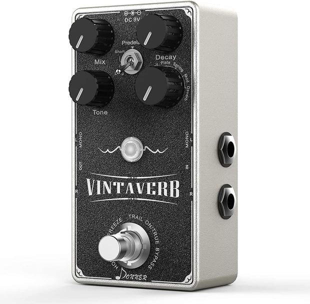 Vintaverb Reverb Guitar Pedal, Multi-type Reverb Pedal 7 World-Class Reverb