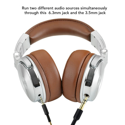 Professional Studio Pro DJ Headphones with Microphone Over Ear HiFi Monitors