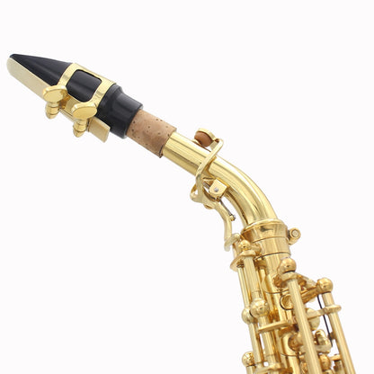 Brand New Brass Bb Soprano Saxophone with Accessories