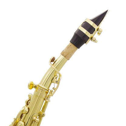Brand New Brass Bb Soprano Saxophone with Accessories