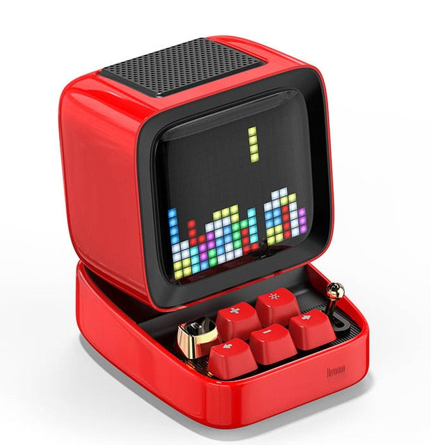 Smart Retro Pixel Art Bluetooth Portable Wireless Speaker / Alarm