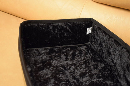 Custom padded cover for JVC QL-A7 turntable w/ rear-cut for an easy cable access