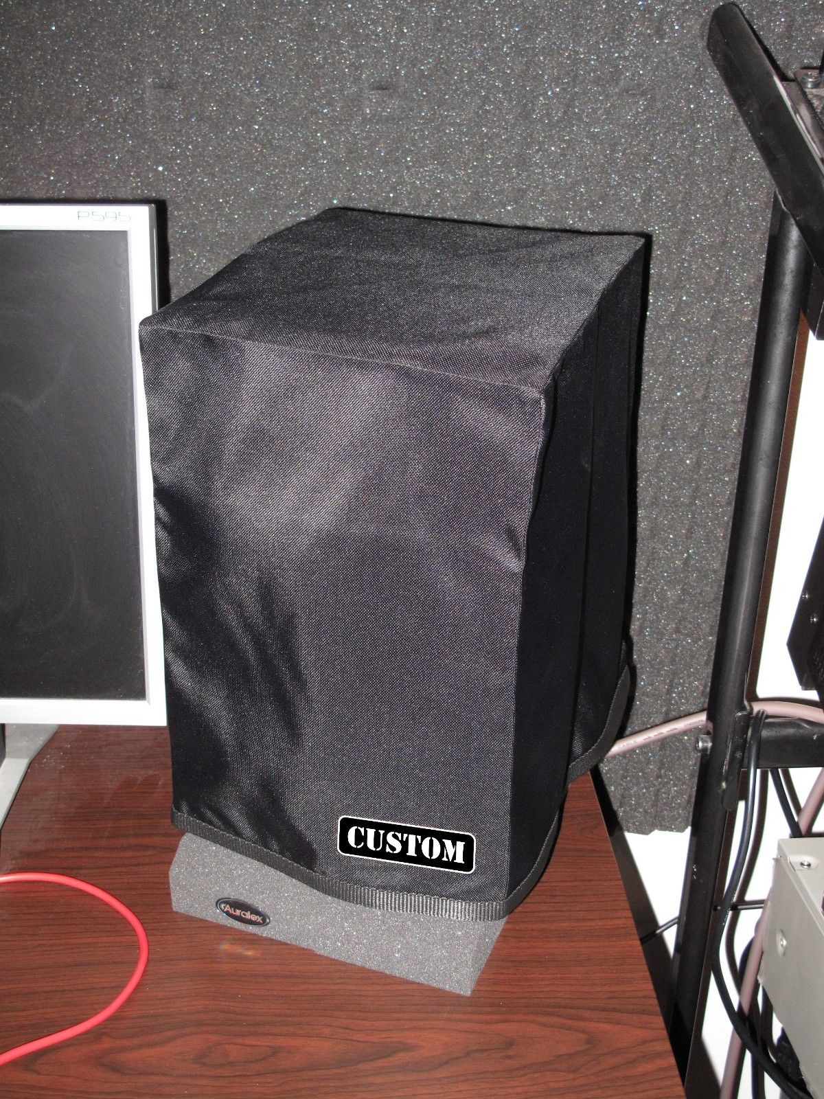 Custom non-padded cover (pair) w/ rear cut for GENELEC 1031 A