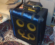 Custom padded cover for MarkBass 104HF Front Ported 4x10 bass cab