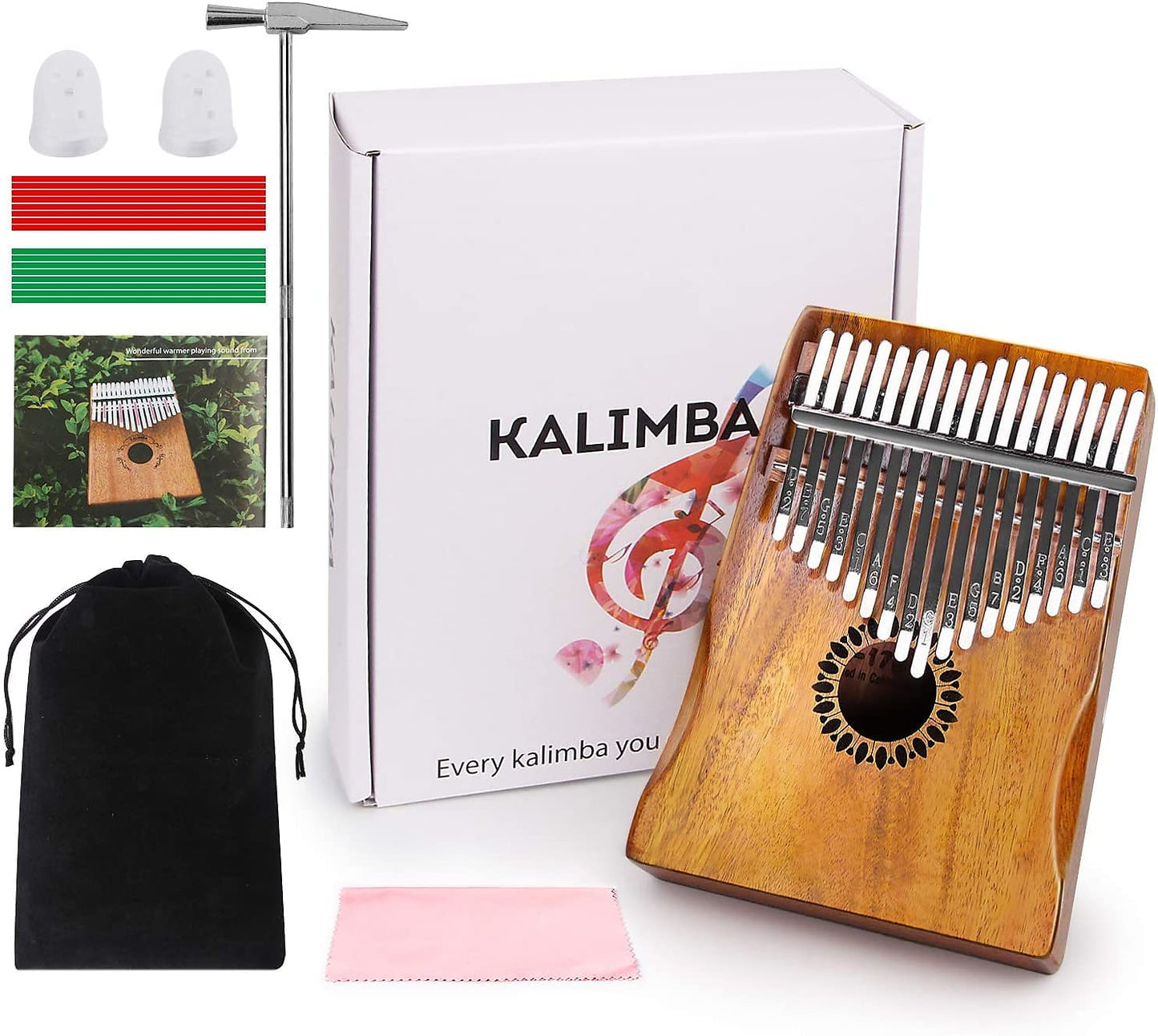 Premium 17 Key KALIMBA + Accessories (Thumb Piano)