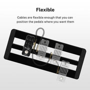 6 x Guitar Patch Cables Right Angle 6 Inch 15 cm 1/4 Instrument Cables for Effect Pedals 6 Pack
