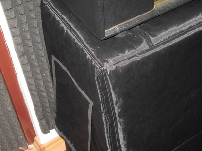 Custom padded cover w/zippers, roll-up flap for LANEY LX412S Straight cab