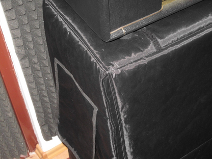 Custom padded cover w/ zippers for MARSHALL 4x12 1960 Lead STRAIGHT Cab 4x12"